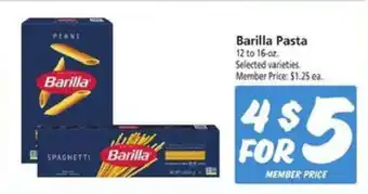 Safeway Barilla Pasta offer