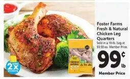 Safeway Foster Farms Fresh & Natural Chicken Leg Quarters offer