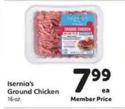 Safeway Isernio's Ground Chicken offer