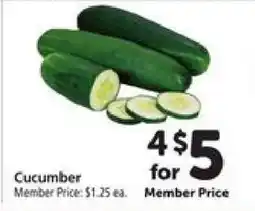 Safeway Cucumber offer