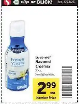 Safeway Lucerne Flavored Creamer offer