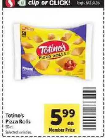 Safeway Totino's Pizza Rolls offer