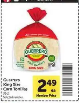 Safeway Guerrero King Size Corn Tortillas offer