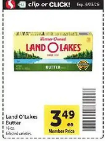 Safeway Land O Lakes Butter offer