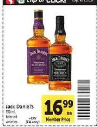 Safeway Jack Daniel's offer