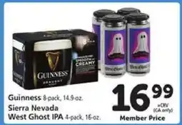 Safeway Guinness & Sierra Nevada West Ghost IPA offer