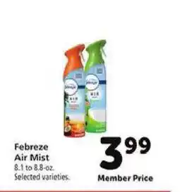 Safeway Febreze Air Mist offer