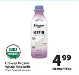 Safeway Lifeway Organic Whole Milk Kefir offer