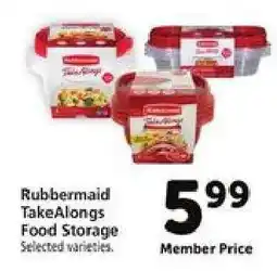 Safeway Rubbermaid TakeAlongs Food Storage offer