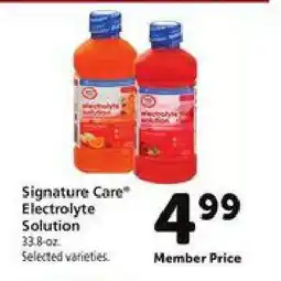 Safeway Signature Care Electrolyte Solution offer