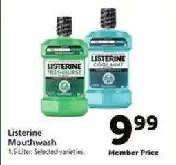 Safeway Listerine Mouthwash offer