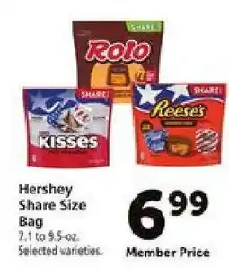 Safeway Hershey Share Size Bag offer