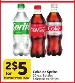 Albertsons Coke or Sprite offer