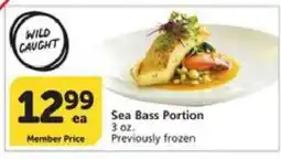 Albertsons Sea Bass Portion offer