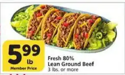 Albertsons Fresh 80% Lean Ground Beef offer