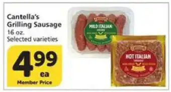 Albertsons Cantella's Grilling Sausage offer