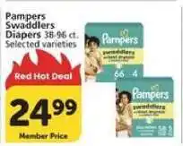 Albertsons Pampers Swaddlers Diapers offer