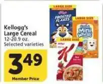 Albertsons Kellogg's Large Cereal offer