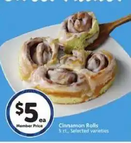 Albertsons Cinnamon Rolls offer