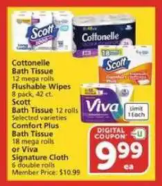 Albertsons Cottonelle Bath Tissue offer