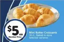 Albertsons Mini Butter Croissants offer