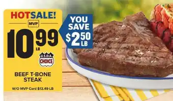 Food Lion Beef T-Bone Steak offer