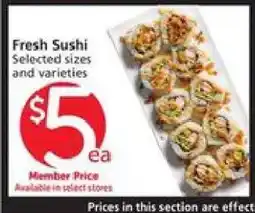 Albertsons Fresh Sushi offer