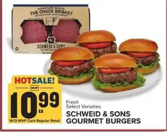 Food Lion SCHWEID & SONS GOURMET BURGERS offer