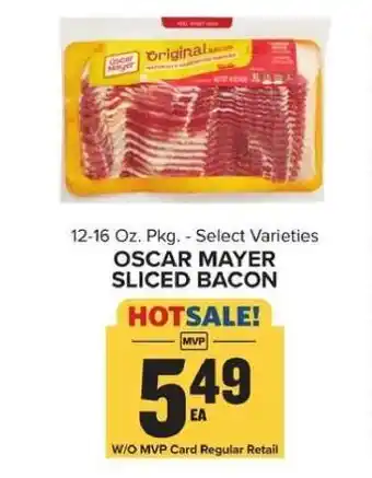 Food Lion Oscar Mayer Sliced Bacon offer