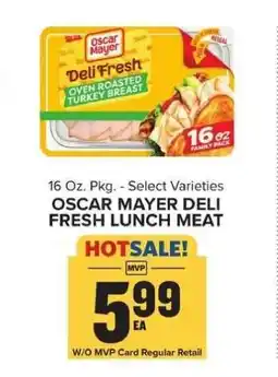Food Lion Oscar Mayer Deli Fresh Lunch Meat offer
