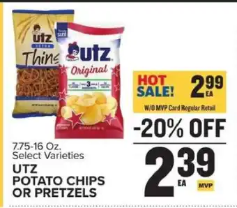 Food Lion Utz Potato Chips or Pretzels offer