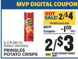 Food Lion Pringles Potato Crisps offer
