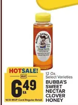 Food Lion BUBBA'S SWEET NECTAR CLOVER HONEY offer