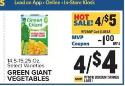 Food Lion Green Giant Vegetables offer