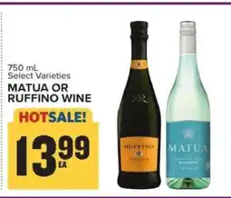 Food Lion MATUA OR RUFFINO WINE offer