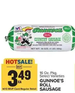Food Lion Gunnoe’s Roll Sausage offer