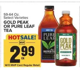 Food Lion Gold Peak or Pure Leaf Tea offer