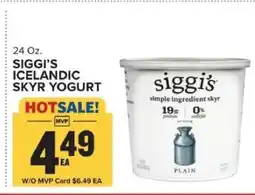 Food Lion SIGGI'S ICELANDIC SKYR YOGURT offer