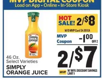 Food Lion Simply Orange Juice offer