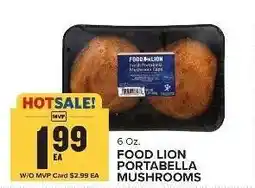 Food Lion FOOD LION PORTABELLA MUSHROOMS offer