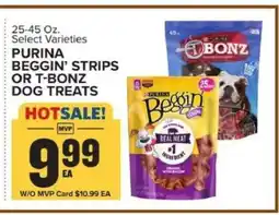 Food Lion Purina Beggin' Strips or T-Bonz Dog Treats offer