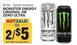 Food Lion Monster Energy Original or Zero Ultra offer