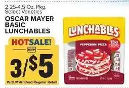 Food Lion Oscar Mayer Basic Lunchables offer
