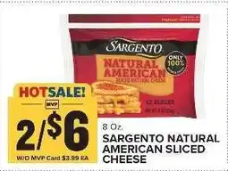 Food Lion Sargento Natural American Sliced Cheese offer