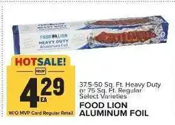 Food Lion FOOD LION ALUMINUM FOIL offer