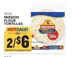Food Lion Mission Flour Tortillas offer