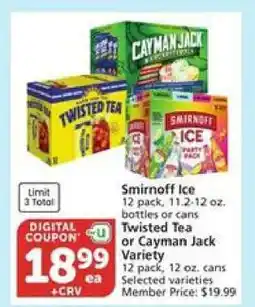Albertsons Smirnoff Ice offer