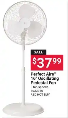 Ace Hardware Perfect Aire 16 Oscillating Pedestal Fan offer
