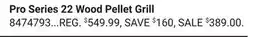 Ace Hardware Traeger Pro Series 22 Wood Pellet Grill offer