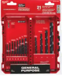 Ace Hardware Milwaukee 21 Pc. Thunderbolt Black Oxide Drill Bit Set offer